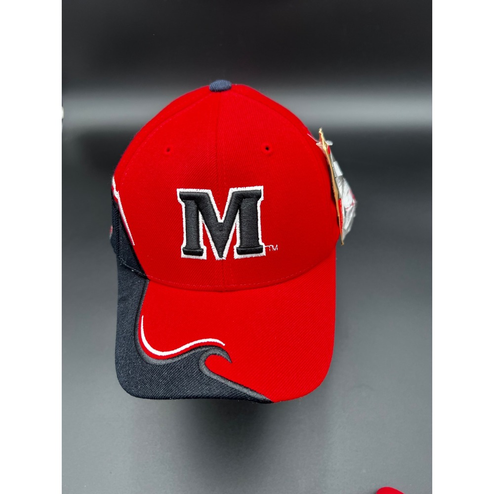 Colosseum Maryland Terrapins Hat Red Black Adjustable NCAA Baseball Cap NWT